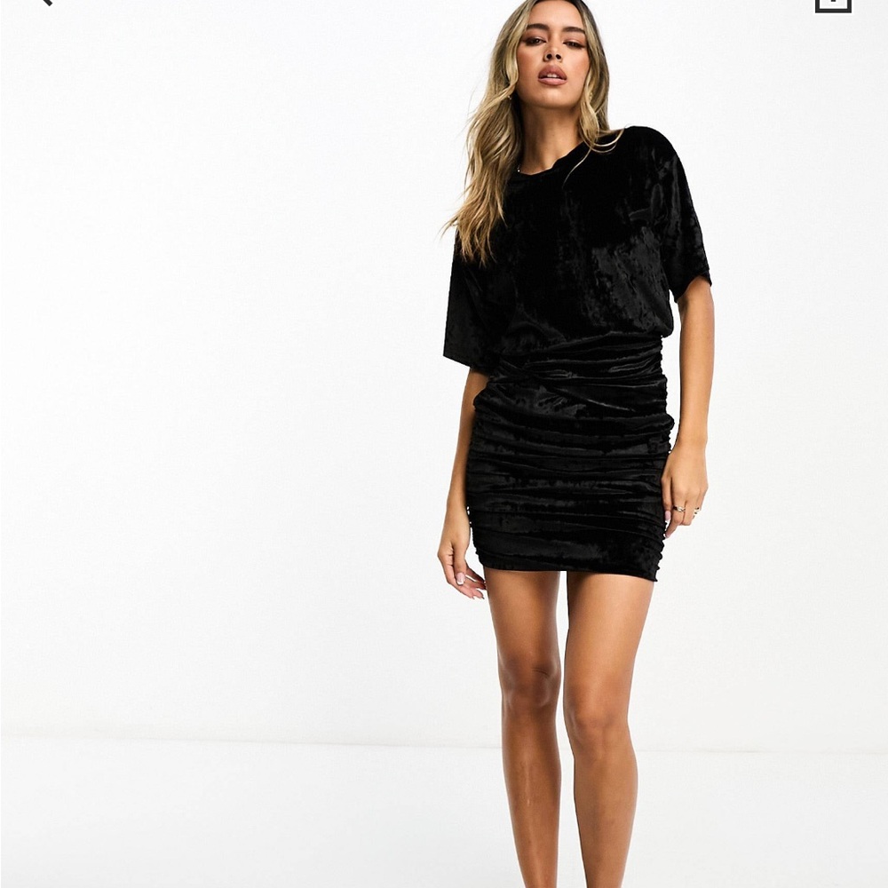Black mini dress